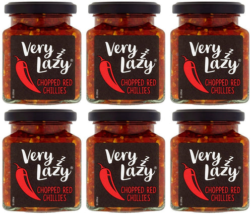 6 x Very Lazy Chillies Chopped - 190G