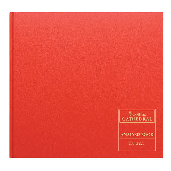 Cathedral -  Accounts Book Analysis 32 Cash Columns - Red (150/32.1)