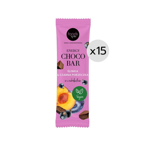Energy Choco Bar Plum & Blackcurrant in Chocolate 35g
