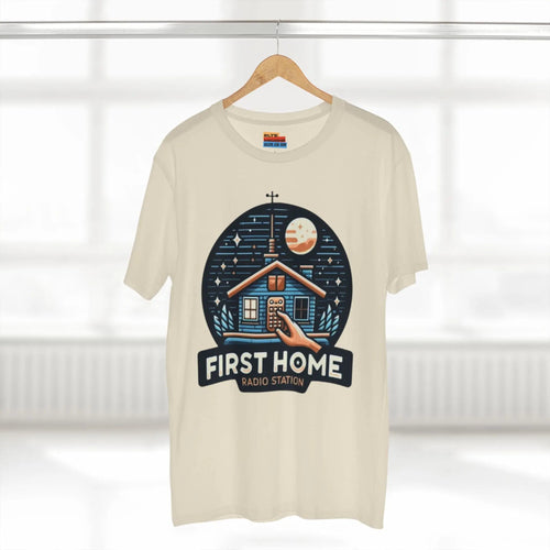 First Home Radio Station Graphic Tee - Celebrate Unity and Nostalgia