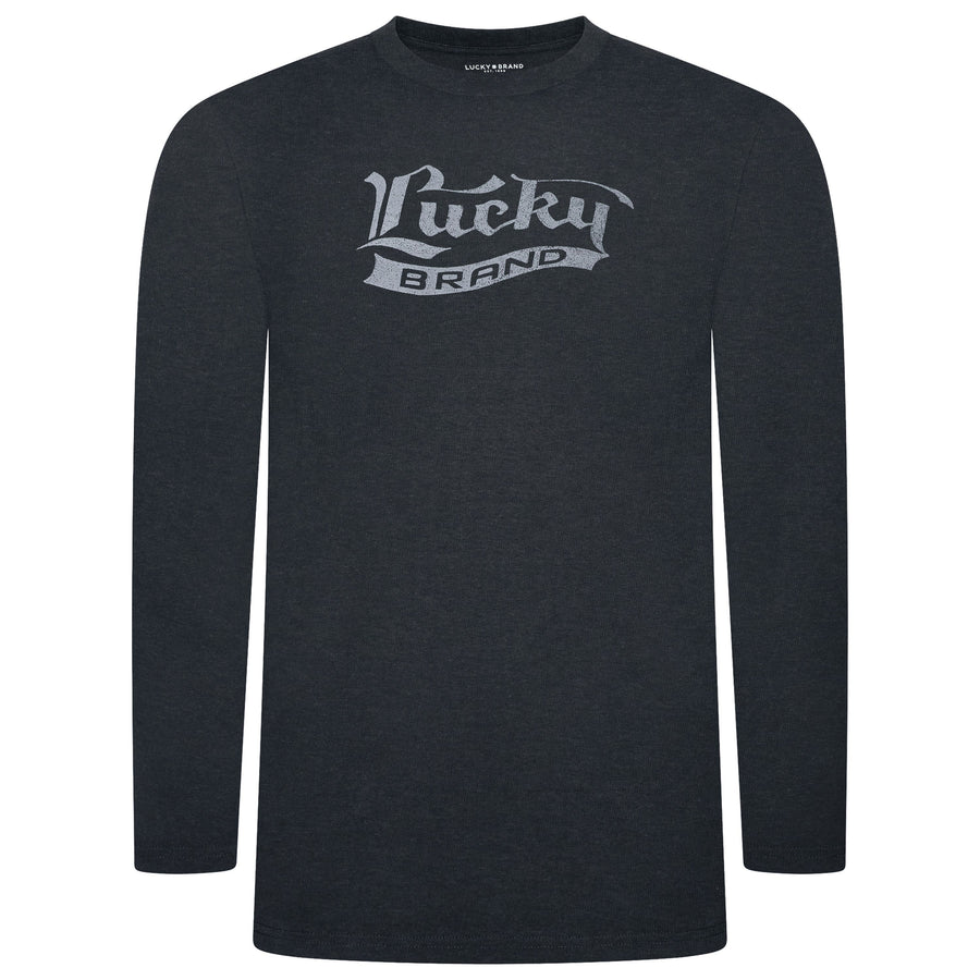 Lucky Brand Crew Neck & Closed Hem Flannel Pant Pyjama Set