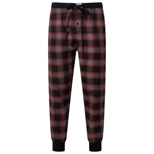 Lucky Brand Crew Neck & Closed Hem Flannel Pant Pyjama Set