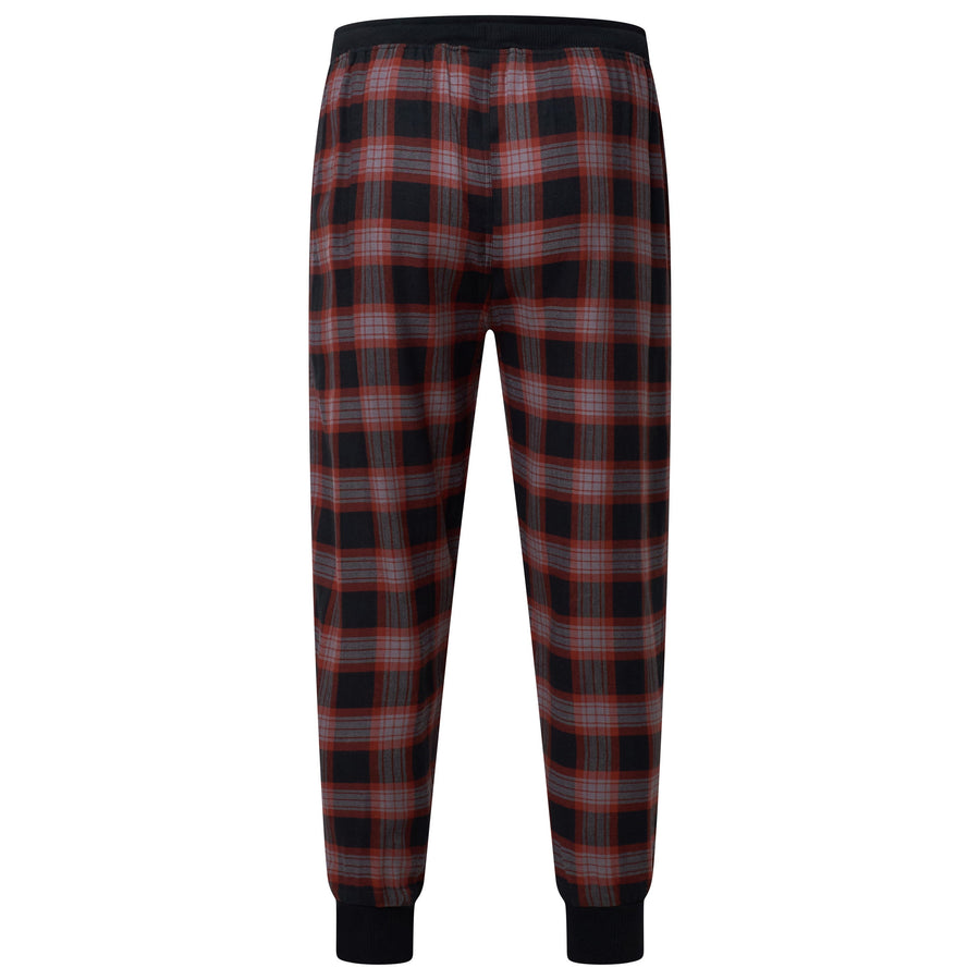 Lucky Brand Crew Neck & Closed Hem Flannel Pant Pyjama Set