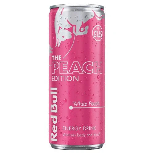 12 x Red Bull Energy Drink Editions White Peach - 250ML