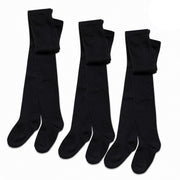 Sock Stack Girls Cotton Lycra Tights 3 Pairs Cotton Rich Back To School Uniform Reinforced Heel Toe Multipack Value