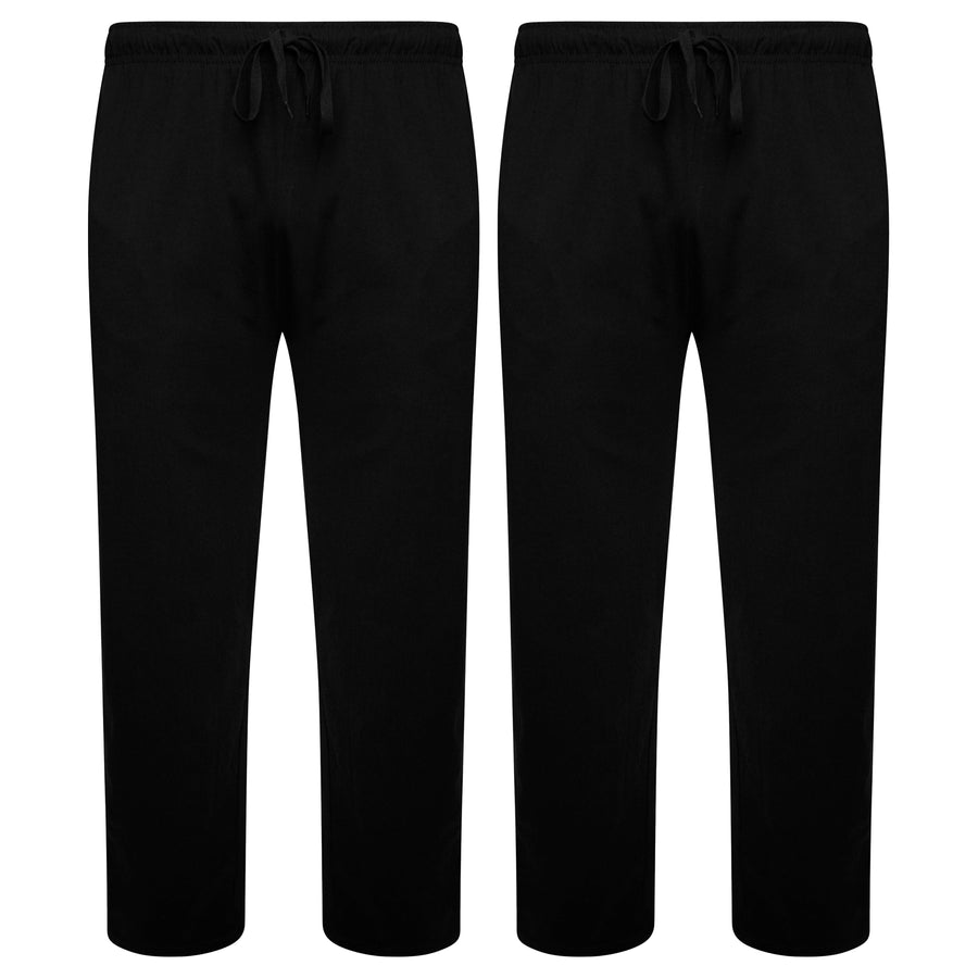 Sock Stack 2 Pack Mens Cotton Lounge Bottoms Stretchable PJ Pants Durable Cosy Cosy Super Soft Lounge Comfort
