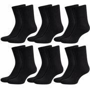 Sock Stack 6 Pairs Kids Cotton Rich School Socks Ankle Breathable Durable Uniform Unisex