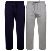 Sock Stack 2 Pack Mens Cotton Lounge Bottoms Stretchable PJ Pants Durable Cosy Cosy Super Soft Lounge Comfort