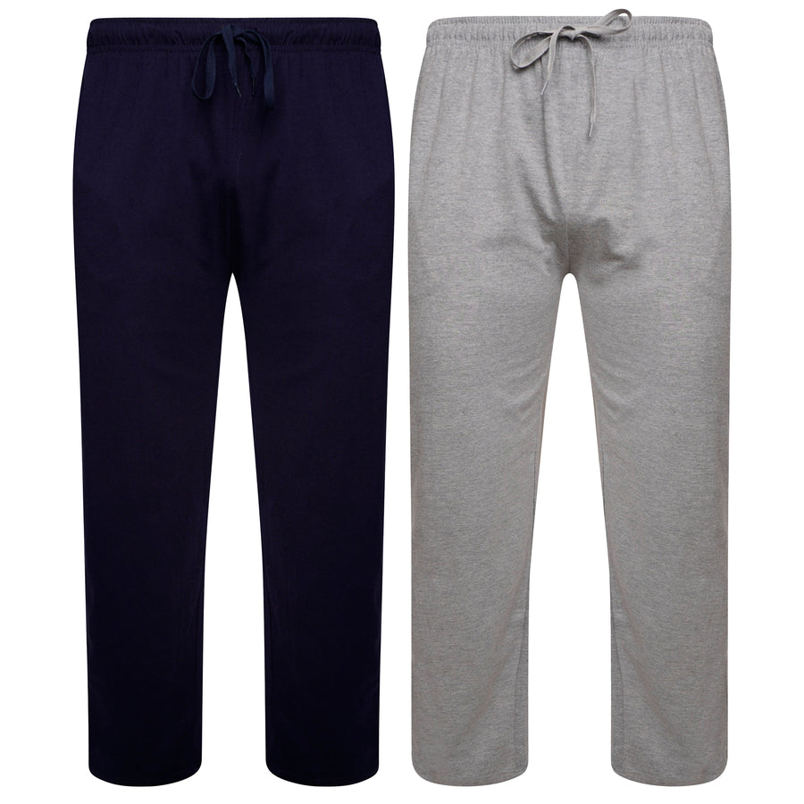 Sock Stack 2 Pack Mens Cotton Lounge Bottoms Stretchable PJ Pants Durable Cosy Cosy Super Soft Lounge Comfort
