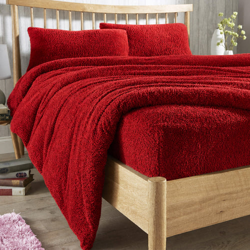 OLIVIA ROCCO Teddy Fleece Extra Deep Fitted Sheet Plush Soft Winter Bedding Snug Elastic