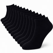 Sock Stack Mens Trainer Socks 12 Pairs Breathable Cotton Blend Arch Support Anti Crimping