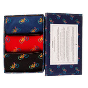 Bicycle Sock Box - 3 Pairs of Bamboo Socks (His)