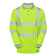 PULSAR LIFE LFE925 NB Hi-Vis Long Sleeve Yellow Polo Shirt