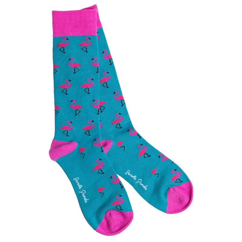 Flamingo Bamboo Socks (Comfort Cuff)