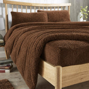 OLIVIA ROCCO Teddy Fleece Extra Deep Fitted Sheet Plush Soft Winter Bedding Snug Elastic