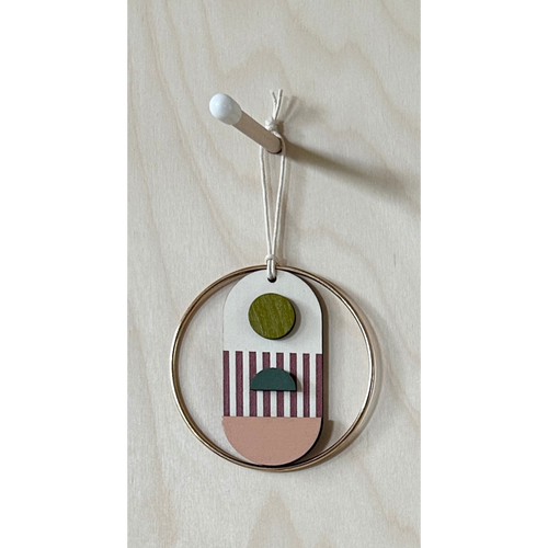 Eclectic Mini Mid-Century Wall Art - Little Wooden Decoration - Contemporary Wall Decor