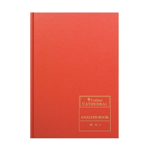 Cathedral -  Accounts Book 12 Cash Columns - Red (69/12.1)