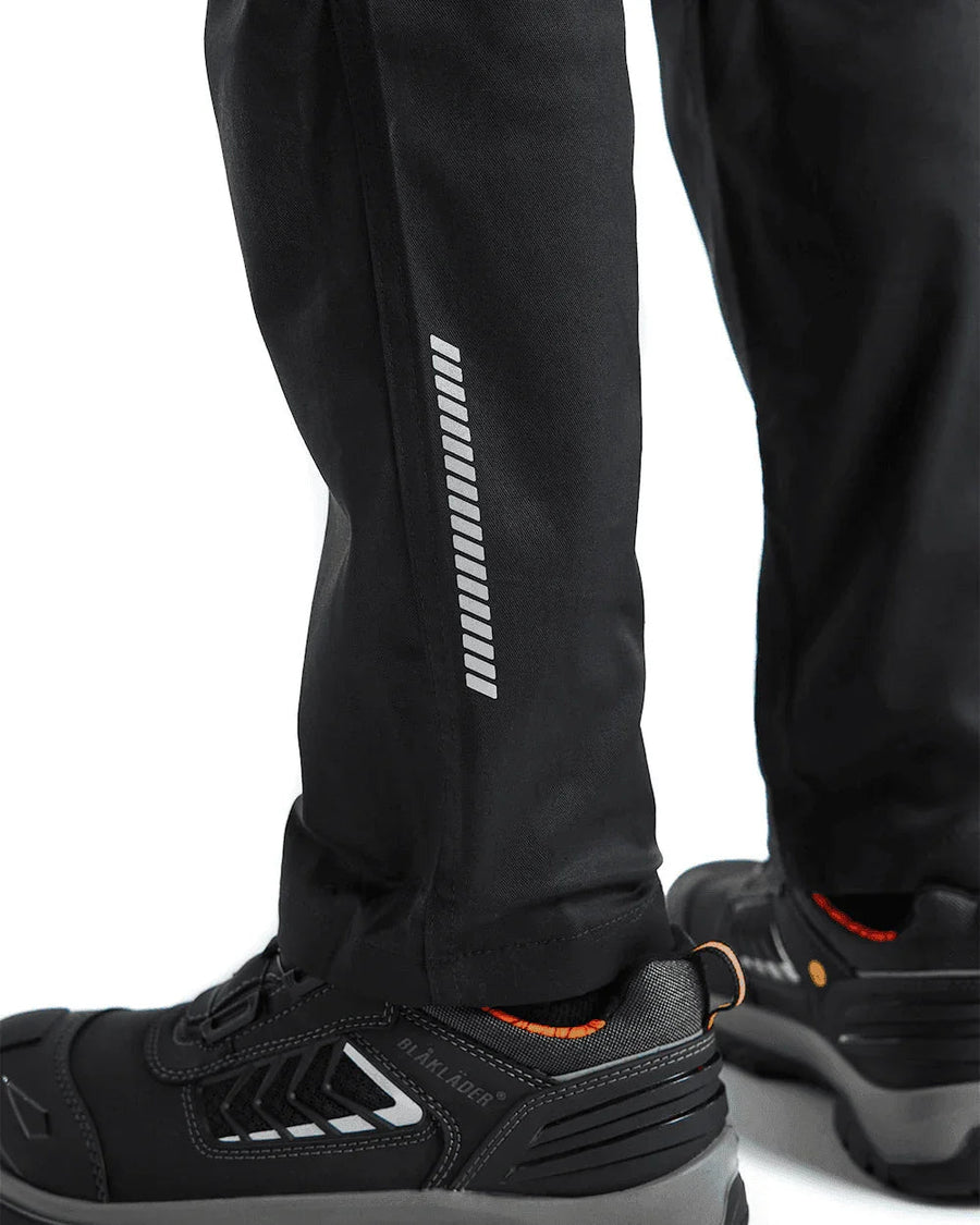 Blaklader 1448 Industry Stretch Kneepad Trousers Black/Hi-Vis Yellow