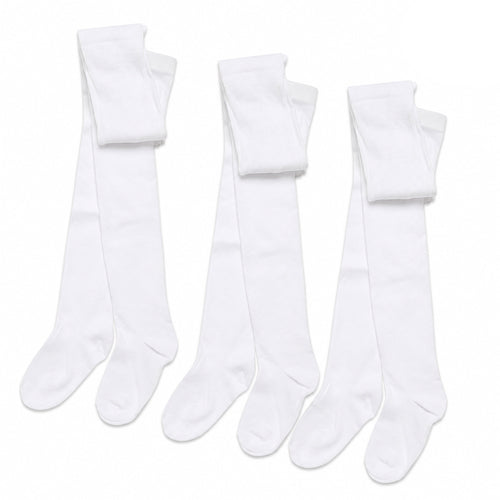 Sock Stack Girls Cotton Lycra Tights 3 Pairs Cotton Rich Back To School Uniform Reinforced Heel Toe Multipack Value