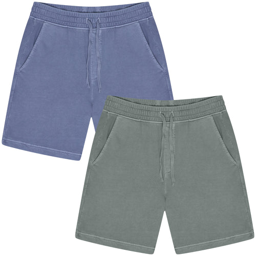 M&S Relaxed Fit Pure Cotton Garment Dye Short