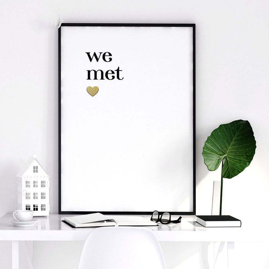 1st year anniversary gift | set of 2 wall art prints for Bedroom