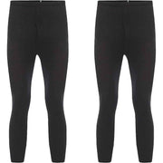 Heatwave Thermalwear Boys Long Johns 2 Pack Black Baselayer For School Camping And Skiing