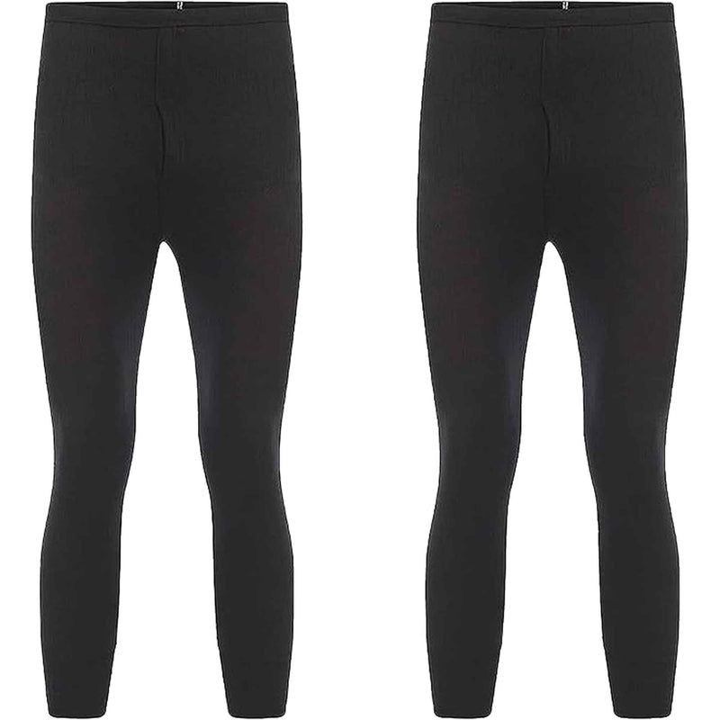 Heatwave Thermalwear Boys Long Johns 2 Pack Black Baselayer For School Camping And Skiing