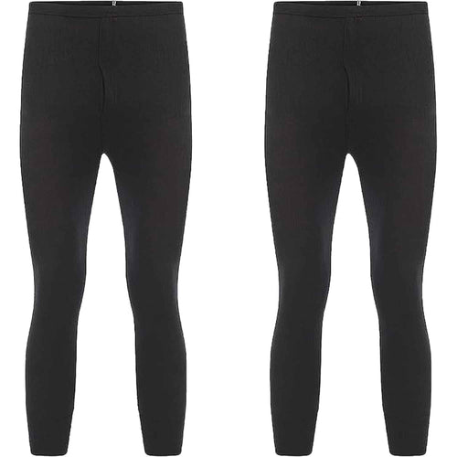 Heatwave Thermalwear Boys Long Johns 2 Pack Black Baselayer For School Camping And Skiing