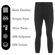 Heatwave Thermalwear Boys Long Johns 2 Pack Black Baselayer For School Camping And Skiing