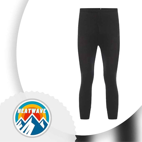Heatwave Thermalwear Boys Long Johns 2 Pack Black Baselayer For School Camping And Skiing