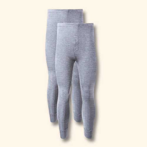 Heatwave Thermalwear Men's Long Johns 2 Pack Brushed Insulated Baselayer Warm Size S-XXL