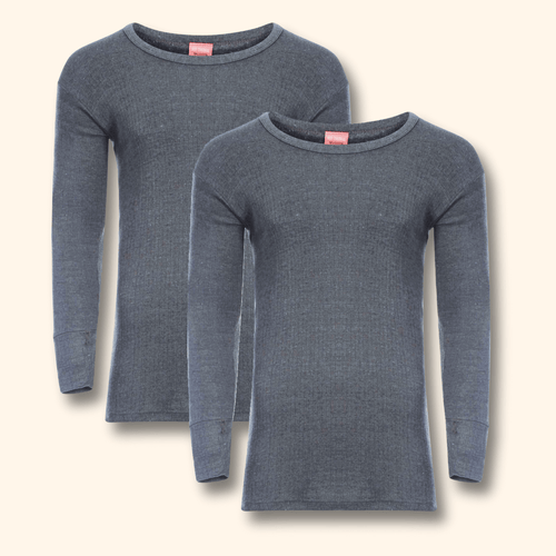 Heatwave Thermalwear Mens Thermal Long Sleeve Top Pack Of 2 Brushed Yarn Baselayer Sizes