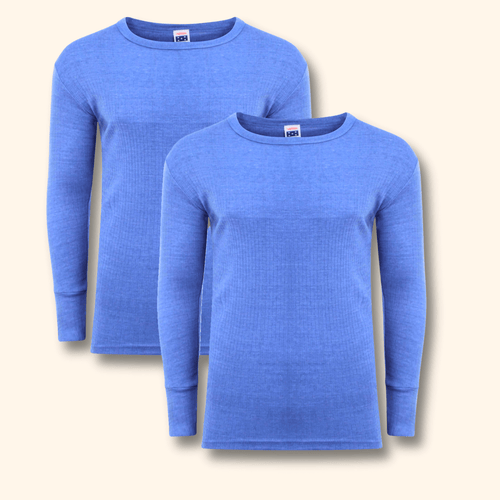 Heatwave Thermalwear Mens Thermal Long Sleeve Top Pack Of 2 Brushed Yarn Baselayer Sizes