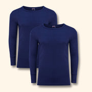 Heatwave Thermalwear Mens Thermal Long Sleeve Top Pack Of 2 Brushed Yarn Baselayer Sizes