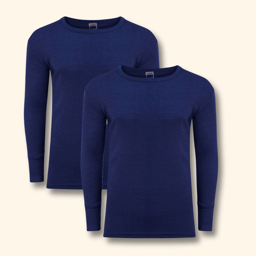 Heatwave Thermalwear Mens Thermal Long Sleeve Top Pack Of 2 Brushed Yarn Baselayer Sizes