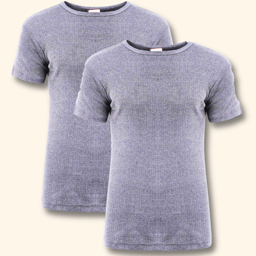 Heatwave Thermalwear 2 Pack Mens Thermal T Shirt Baselayer Brushed Yarn Insulated S-XXL