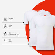 Heatwave Thermalwear 2 Pack Mens Thermal T Shirt Baselayer Brushed Yarn Insulated S-XXL