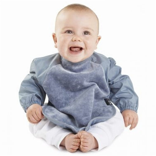 2 PACK - Mum 2 Mum Long Sleeved Wonder Bib LARGE 18m - 3 years - Grey & Navy