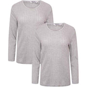 Heatwave Thermalwear Womens Thermal Long Sleeve Base Layer Top Pack Of 2 Insulated