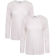 Heatwave Thermalwear Womens Thermal Long Sleeve Base Layer Top Pack Of 2 Insulated