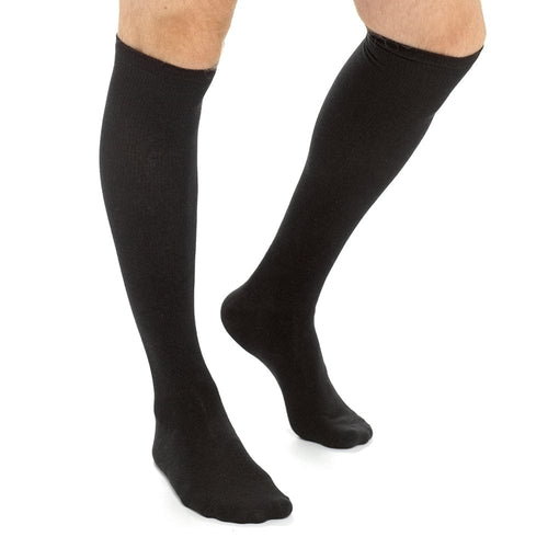 Sock Stack Travel Compression Socks 2 Pairs Unisex Knee-High Black Breathable Flight
