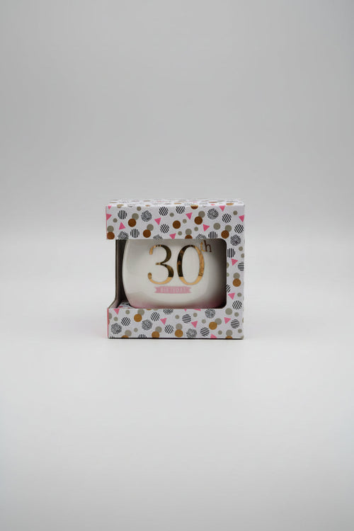 30th birthday boxed  mug