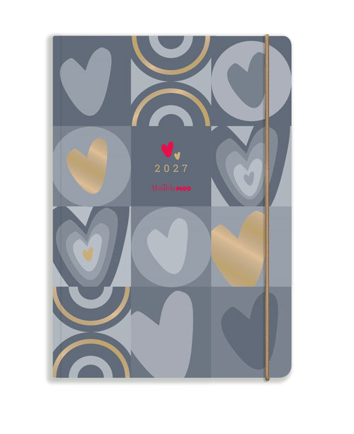 Matilda Moo | 2027 Diary - A5 Weekly Planner | Week-to-View in Grey
