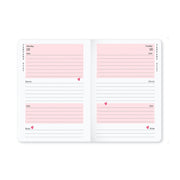 Matilda Moo | 2027 Diary - A6 Daily Planner | Day-to-Page in Pink