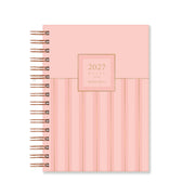 Matilda Myres | 2027 Diary - A5 Daily Planner with Rose Gold Wiro | Day-to-Page in Pink