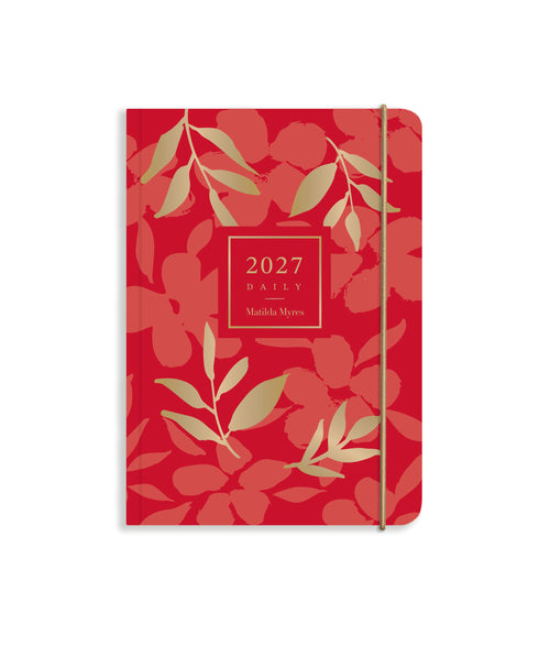 Matilda Myres | 2027 Diary - A6 Daily Planner | Day-to-Page in Red