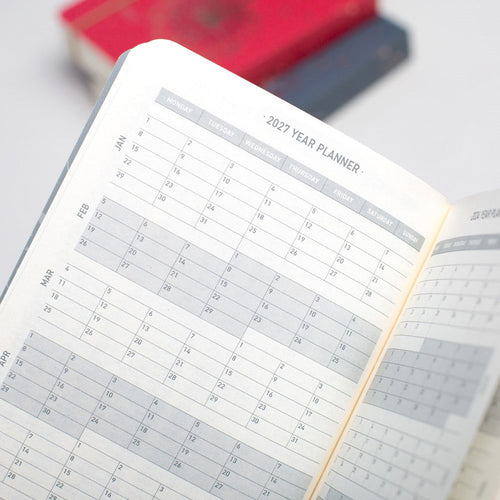 Matilda Myres | 2027 Diary - A6 Daily Planner | Day-to-Page in Grey