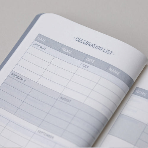Matilda Myres | 2027 Diary - Slim Weekly Planner with Notes | Week-to-View in Grey
