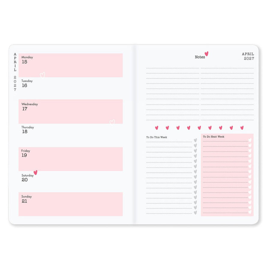 Matilda Moo | 2027 Diary - A5 Weekly Planner | Week-to-View in Mint
