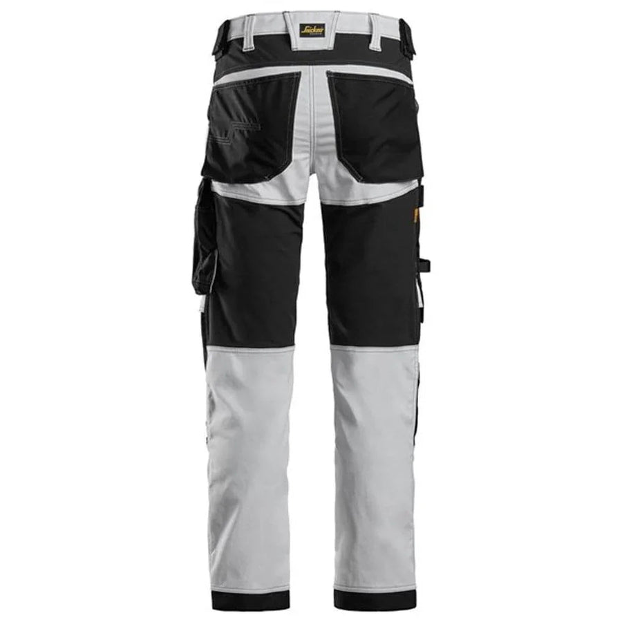 Snickers 6341 AllroundWork Stretch Trousers White
